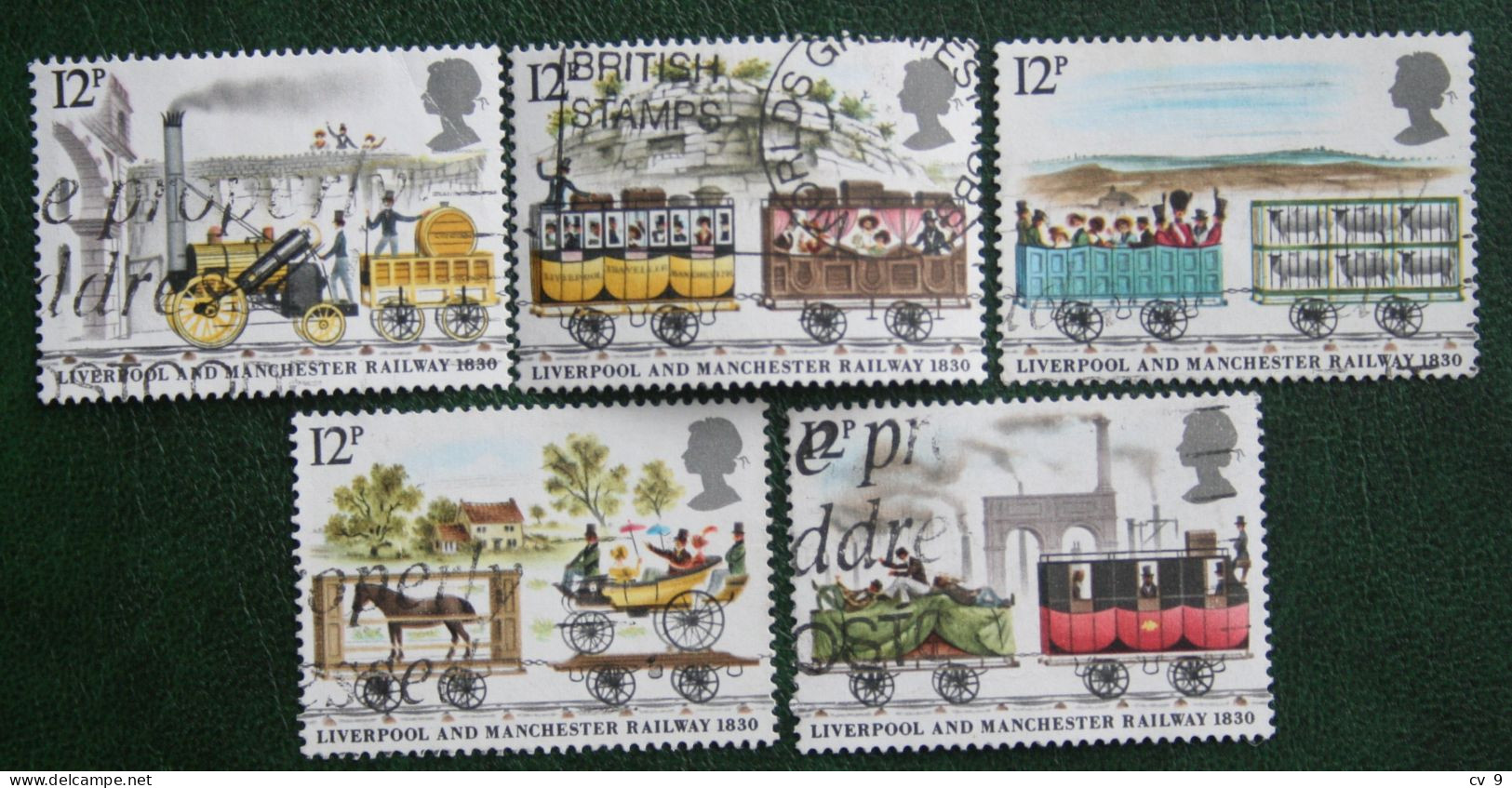 RAILWAYS Train Zug Trein (Mi 830-834) 1980 Used Gebruikt Oblitere ENGLAND GRANDE-BRETAGNE GB GREAT BRITAIN - Gebraucht