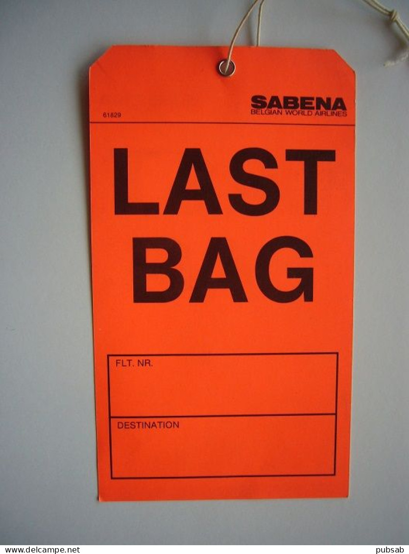 Avion / Airplane / SABENA / Luggage Label / étiquettes à Bagages / Last Bag - Etichette Da Viaggio E Targhette