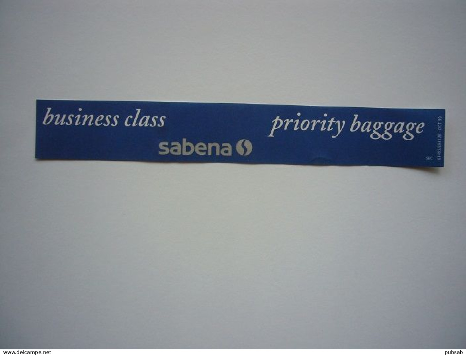 Avion / Airplane / SABENA / Luggage Label / étiquettes à Bagages / Business Class - Etiquetas De Equipaje