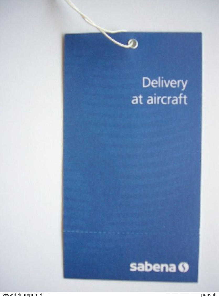 Avion / Airplane / SABENA / Luggage Label / étiquettes à Bagages / Delivery At Aircraft - Etiquetas De Equipaje