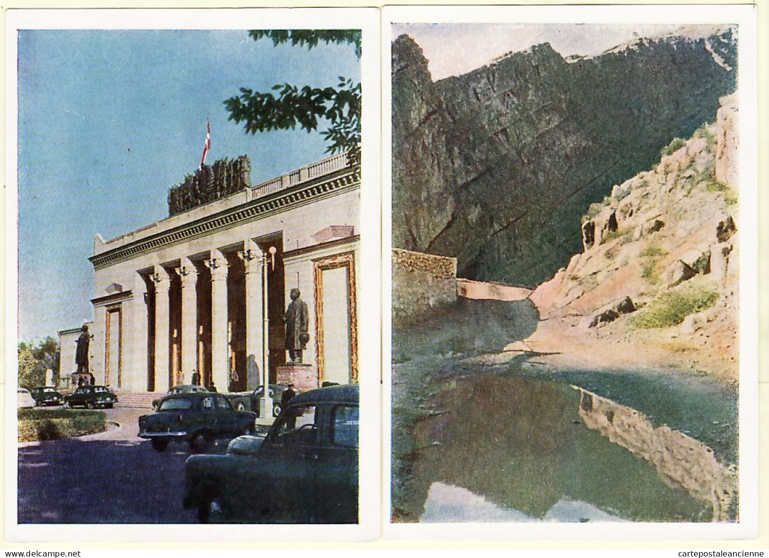 35217  / ⭐ ◉  Rare ACHAGABAT Capitale Turkménistan Achkhabad Livret 8 CPSM Automobile Bus Monuments Postcards 1950s - Turkménistan