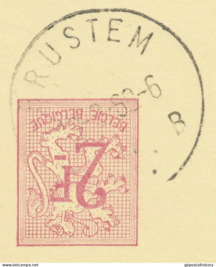 BELGIUM VILLAGE POSTMARKS  BRUSTEM B (now Sint-Truiden) SC With Dots 1969 (Postal Stationery 2 F, PUBLIBEL 2175) - Postmarks - Points