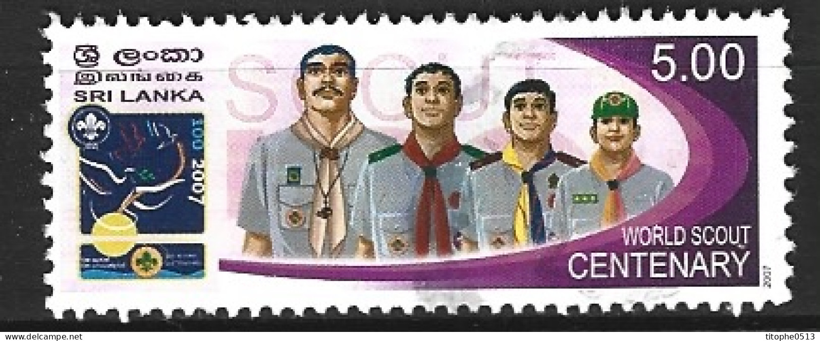 SRI LANKA. N°1585 Oblitéré De 2007. Scoutisme. - Gebraucht