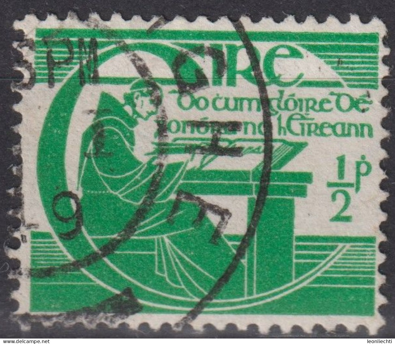 1944 Irland -  Éire ° Mi:IE 93X, Sn:IE 128, Yt:IE 99, 300ster Jahrestag. Todestag Von Michael O'Clery, Irischer Histori - Used Stamps