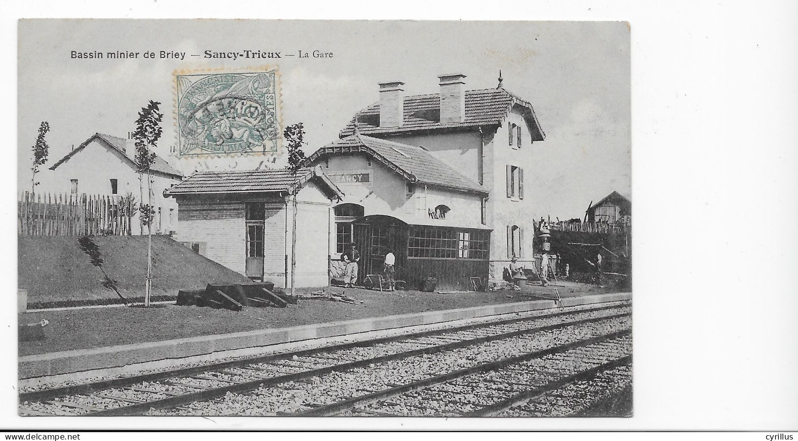 CPA - SANCY-TRIEUX - LA GARE - Bassin Minier De Briey - Briey