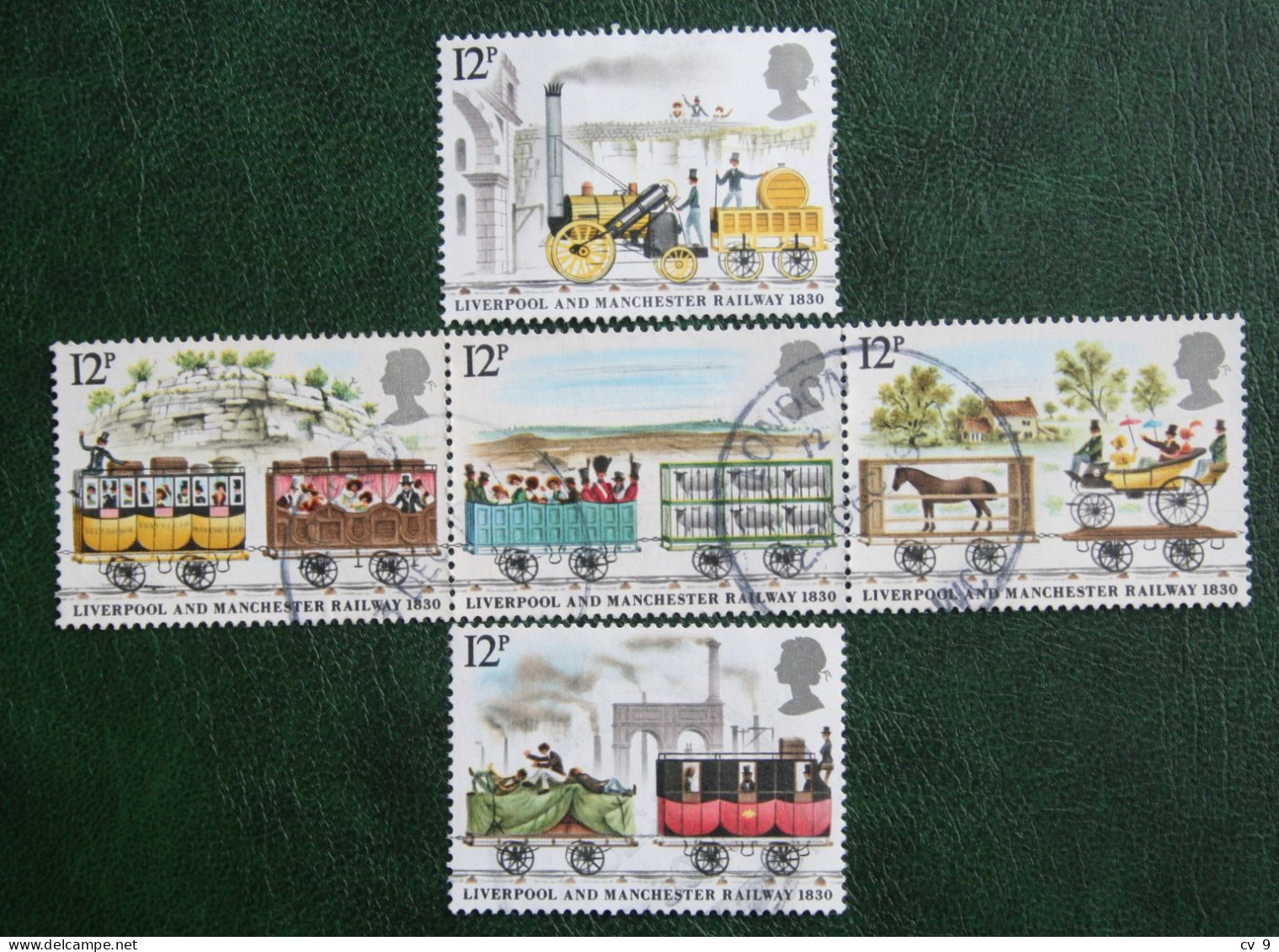 RAILWAYS Train Zug Trein (Mi 830-834) 1980 Used Gebruikt Oblitere ENGLAND GRANDE-BRETAGNE GB GREAT BRITAIN - Used Stamps