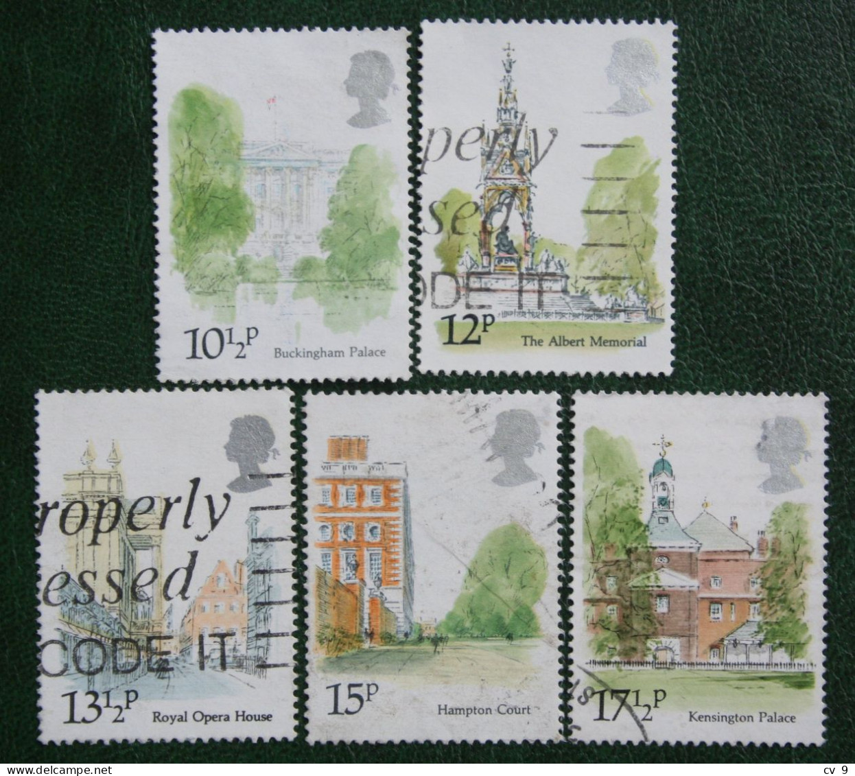 Famous Buildings London Landmarks (Mi 836-840) 1980 Used Gebruikt Oblitere ENGLAND GRANDE-BRETAGNE GB GREAT BRITAIN - Used Stamps