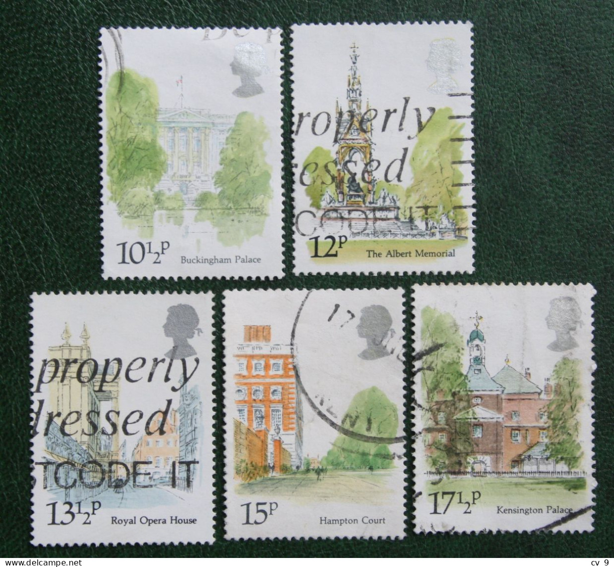 Famous Buildings London Landmarks (Mi 836-840) 1980 Used Gebruikt Oblitere ENGLAND GRANDE-BRETAGNE GB GREAT BRITAIN - Used Stamps