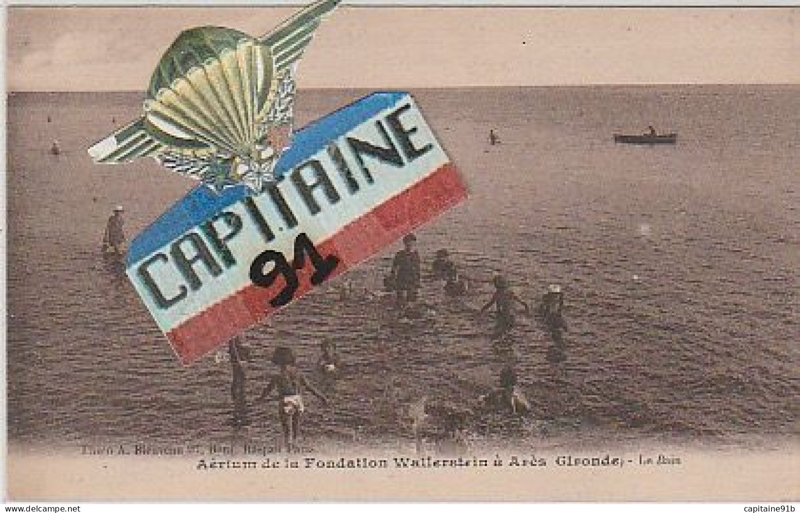 CPA AERIUM DE LA FONDATION WALLERSTEIN 1913 A  ARES GIRONDE LE BAIN - Arès