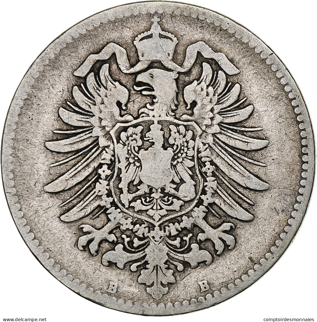 Empire Allemand, Wilhelm I, Mark, 1875, Hanovre, Argent, TB, KM:7 - 1 Mark