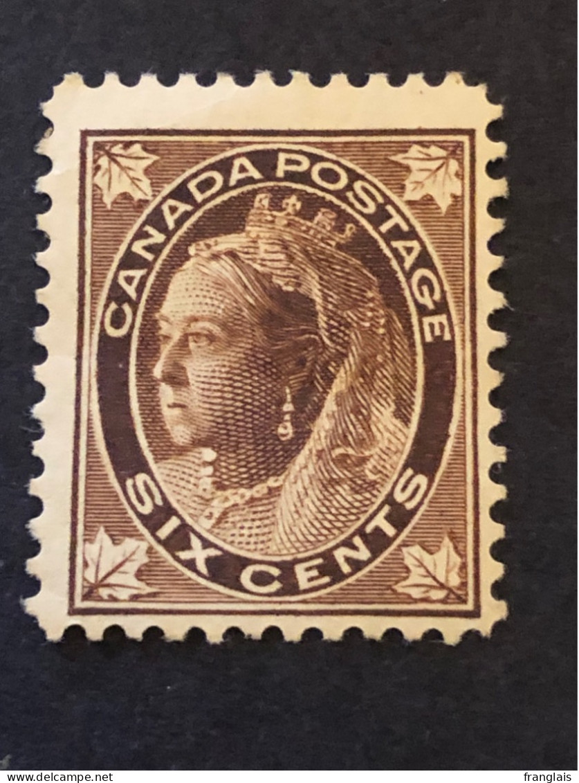 SG 147. Sc 71. 6c Brown. MH*  CV £60 - Unused Stamps