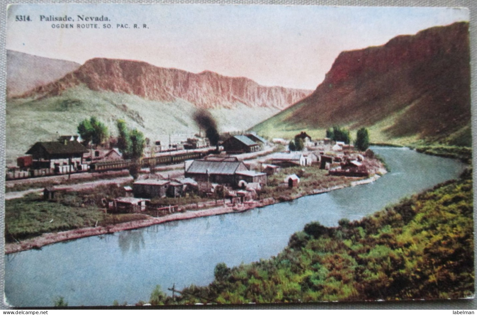 USA UNITED STATES NEVADA PALISADE CANON HUMBOLDT RIVER KARTE POSTCARD CARTE POSTALE ANSICHTSKARTE CARTOLINA POSTKARTE - Las Vegas