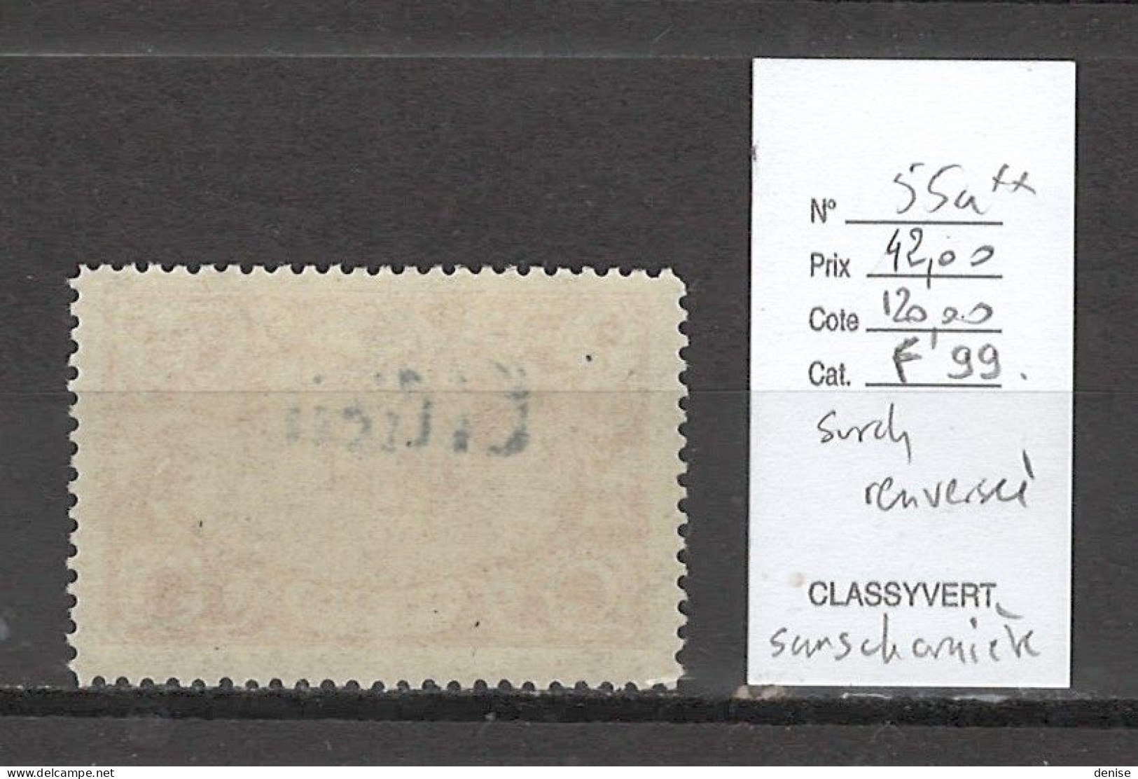 Cilicie - Yvert 55a** - SURCHARGE RENVERSEE - Sans Charniere - Unused Stamps