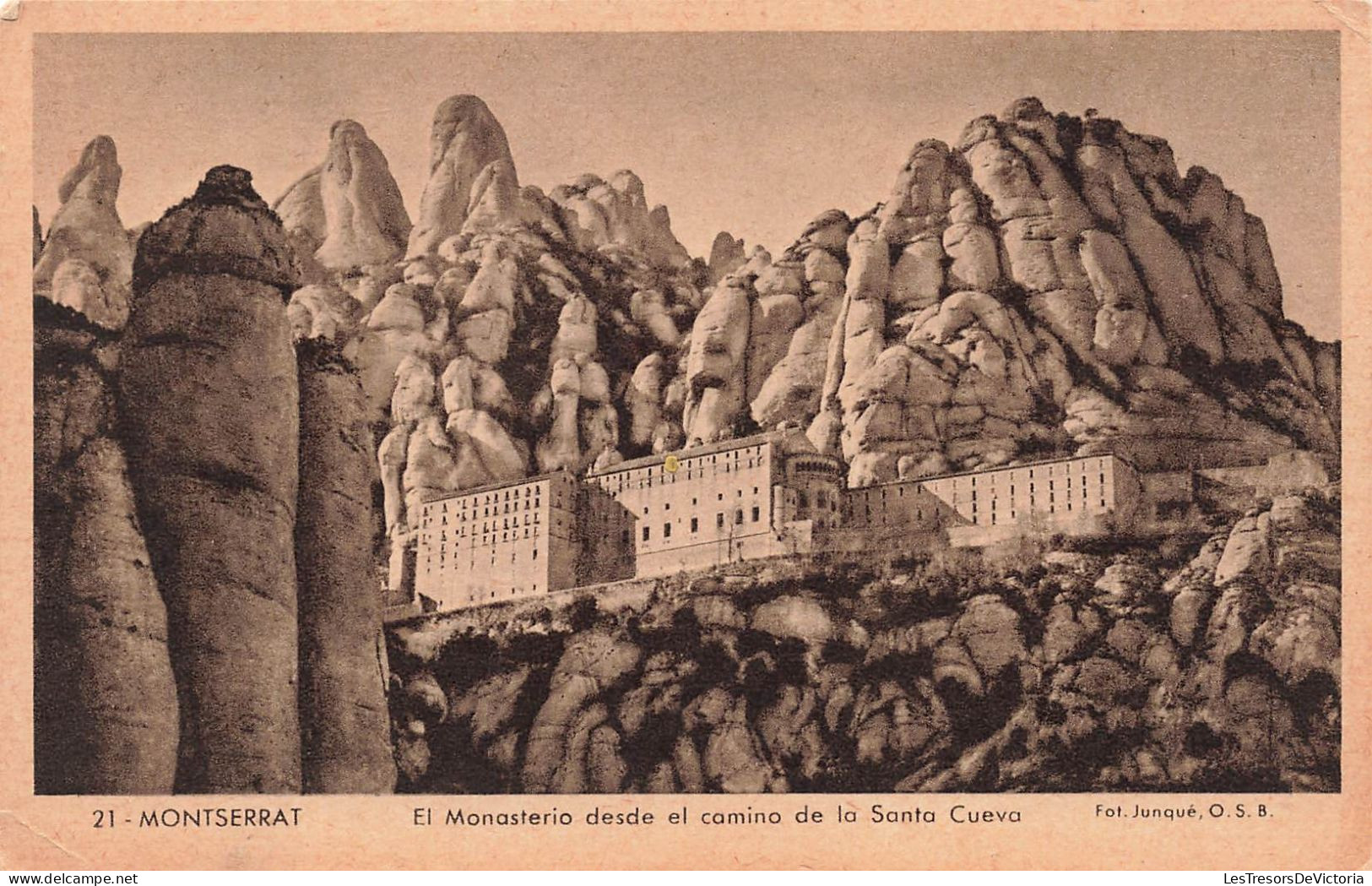 ESPAGNE - Montserrat - El Monasterio Desde El Camino De La Sata Cueva - Carte Postale Ancienne - Andere & Zonder Classificatie