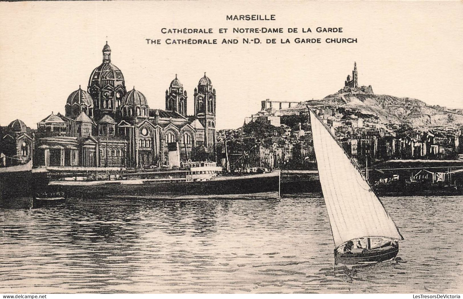 FRANCE - Marseille - Vue Sur La Cathédrale Et Notre Dame De La Garde - Carte Postale Ancienne - Ohne Zuordnung