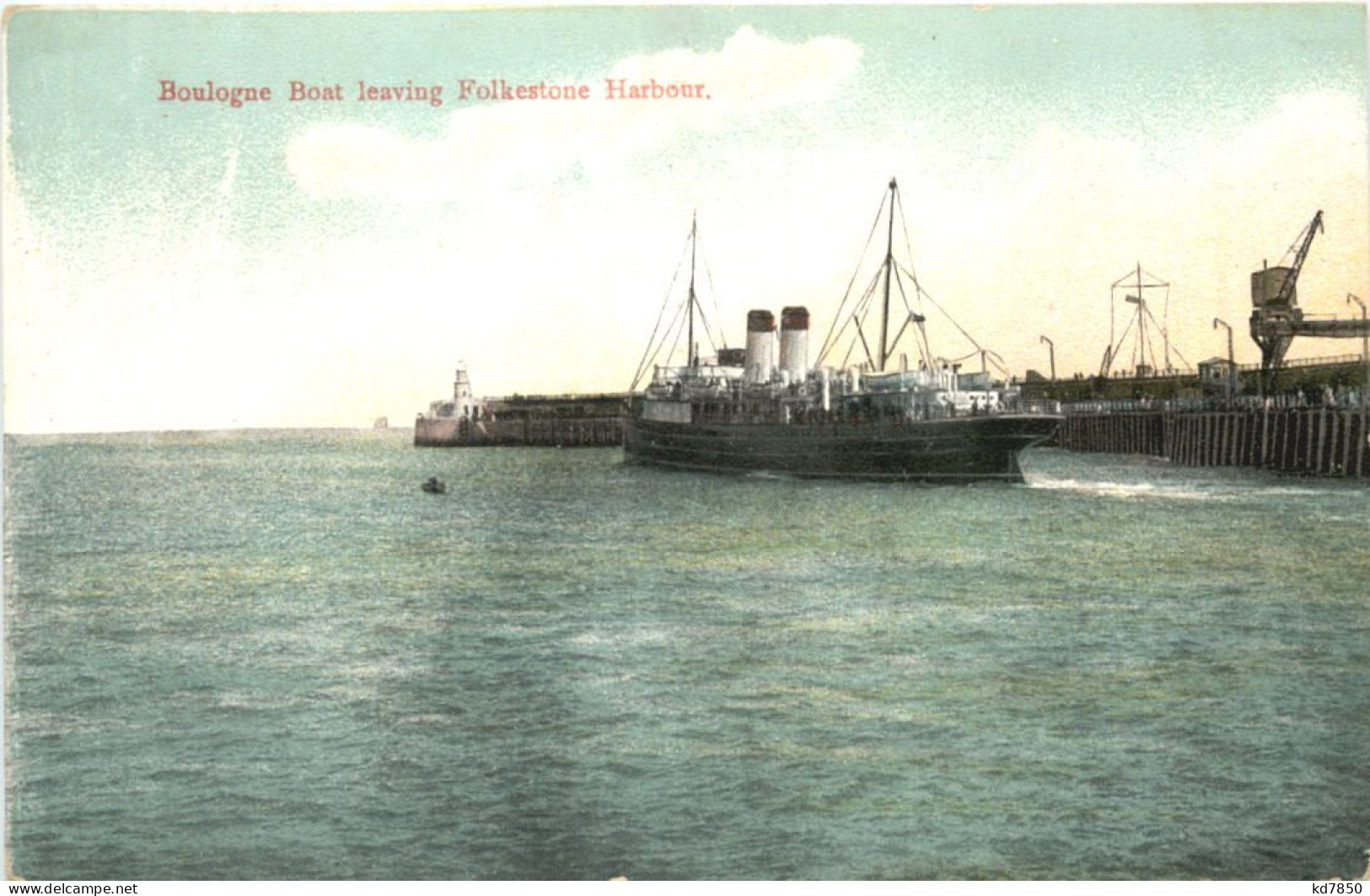 Boulogne Boat Leaving Folkestone Harbour - Folkestone