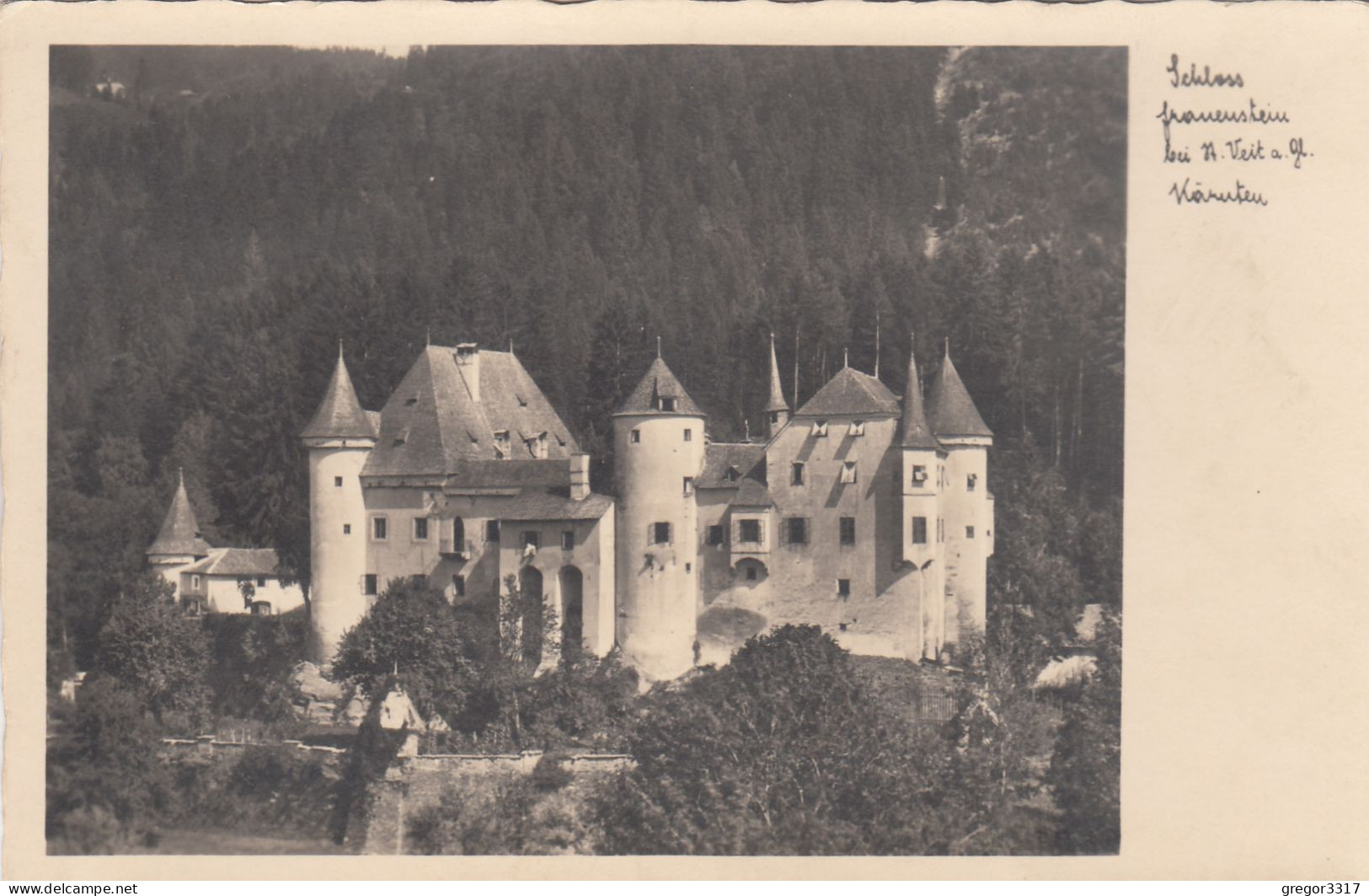 E3977) Schloss FRAUENSTEIN Bei ST. VEIT A. D. GLAN - Kärnten S/W FOTO AK TOP 1933 - St. Veit An Der Glan