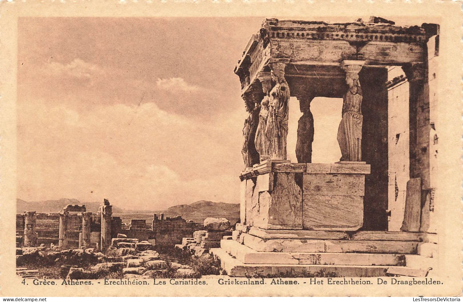 GRÈCE - Athènes - Erechthéion - Les Cariatides - Carte Postale Ancienne - Grèce