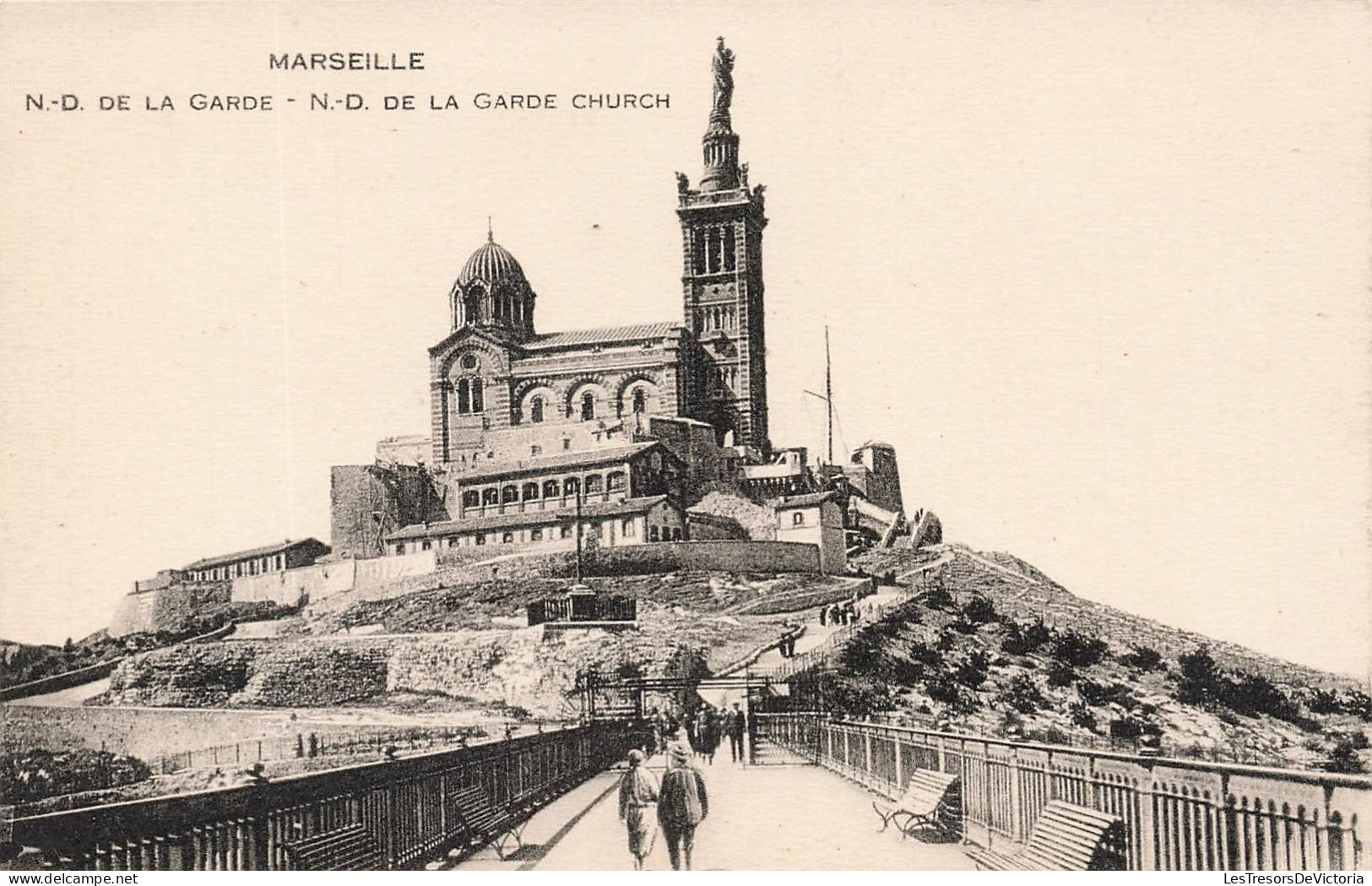FRANCE - Marseille - Vue Sur La Cathédrale Et Notre Dame De La Garde - Carte Postale Ancienne - Ohne Zuordnung