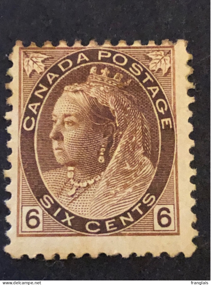 SG 159.  6c Brown.  MH*. CV £100 - Unused Stamps