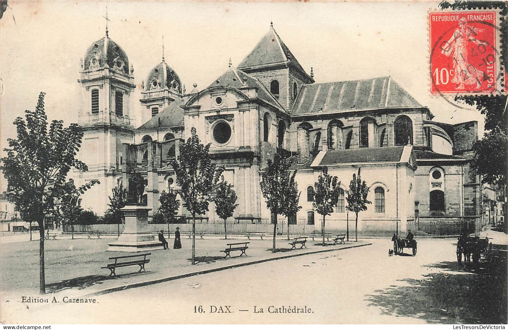 FRANCE - Dax - Vue Générale De La Cathédrale - Carte Postale Ancienne - Dax
