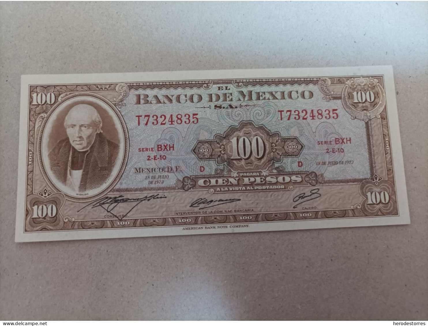 Billete De México 100 Pesos, Año 1973, UNC - Mexique