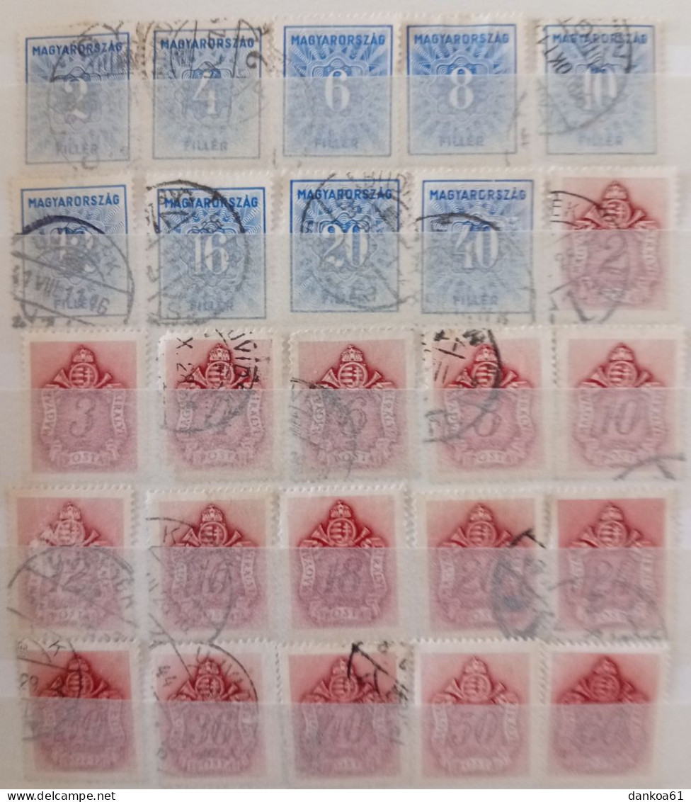 Ungarn Porto 97 Verschiedene Marken (vor 1945.) Mix Gebrauchte Und Ungebraucht, Meisten Gestempelte Marken. - Postage Due