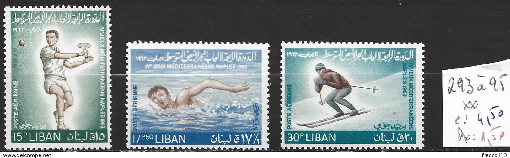 LIBAN PA 293 à 95 ** Côte 4.50 € - Lebanon