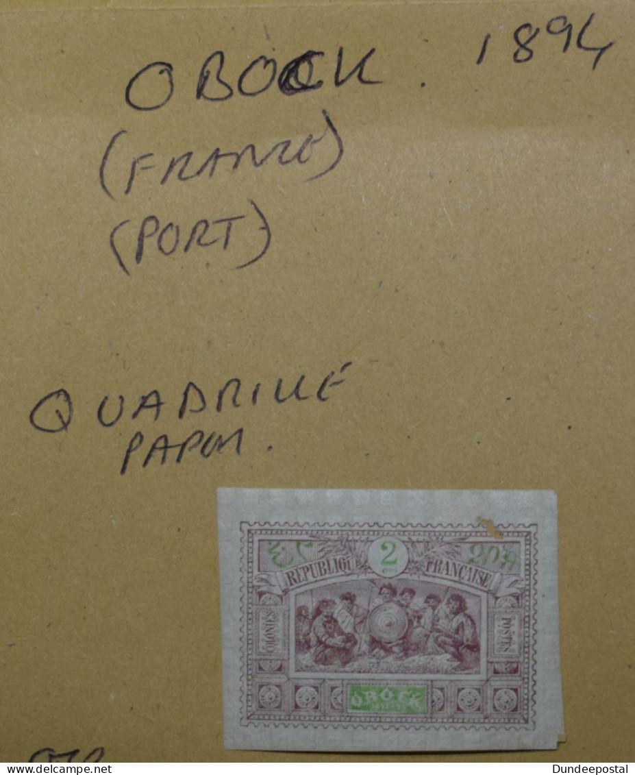 OBOCKFRANCE STAMPS  Coms  1894  MM See Photo Slight Damage  ~~L@@K~~ - Unused Stamps