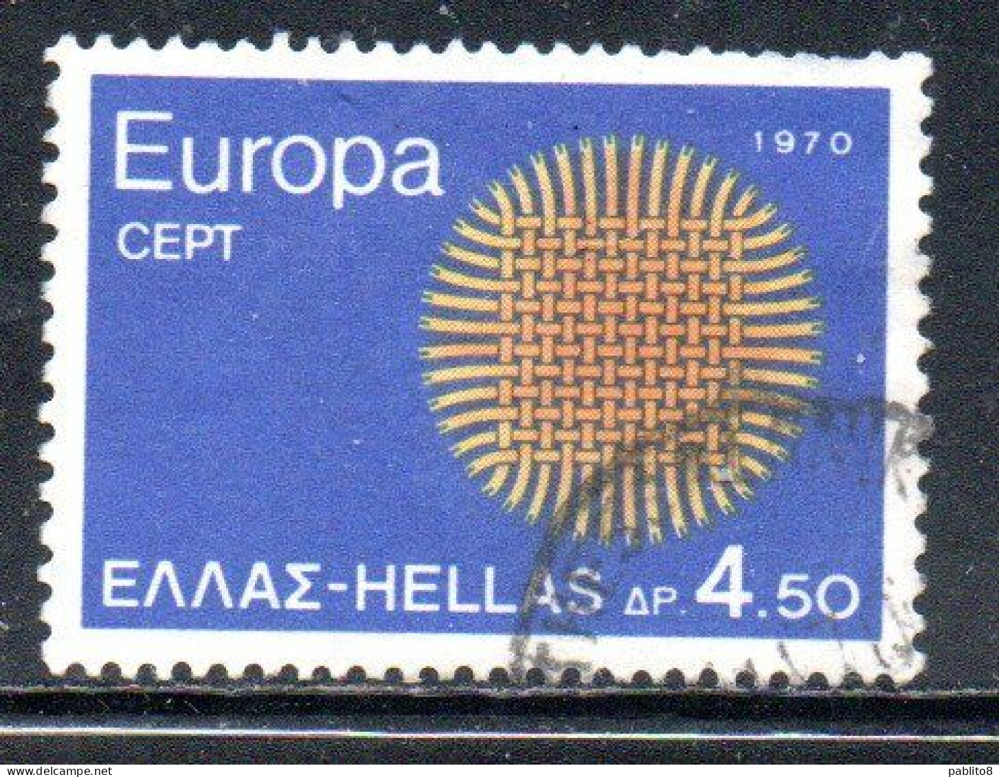 GREECE GRECIA HELLAS 1970 EUROPA CEPT UNITED 4.50d USED USATO OBLITERE' - Oblitérés