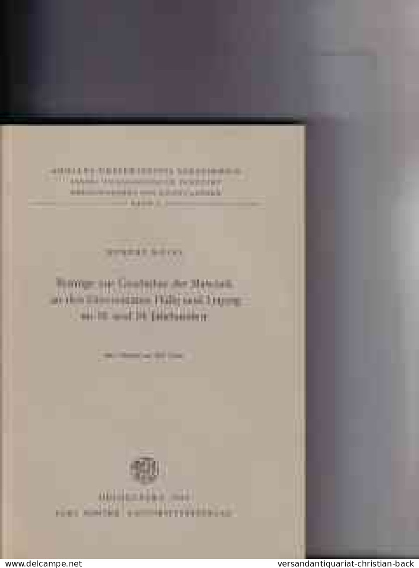 Beiträge Zur Geschichte Der Slawistik An Den Universitäten Halle Und Leipzig Im 18. Und 19. Jahrhundert - Autres & Non Classés