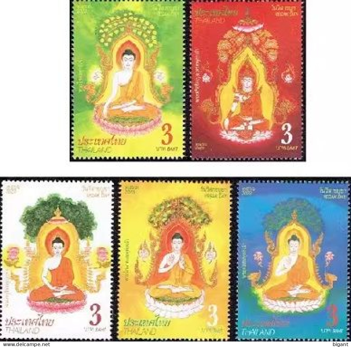 Thailand 2023 Vesak 5v Mint - Thailand