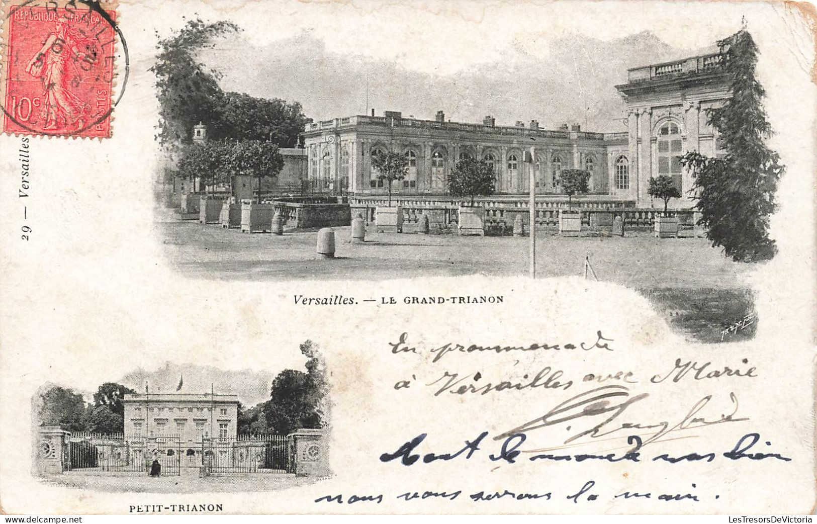 FRANCE - Versailles - Le Grand Trianon - Petit Trianon - Carte Postale Ancienne - Versailles (Castillo)