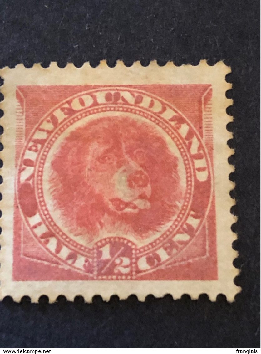 SG 62    1/2c Orange Vermilion. MH*. CV £55 - 1865-1902