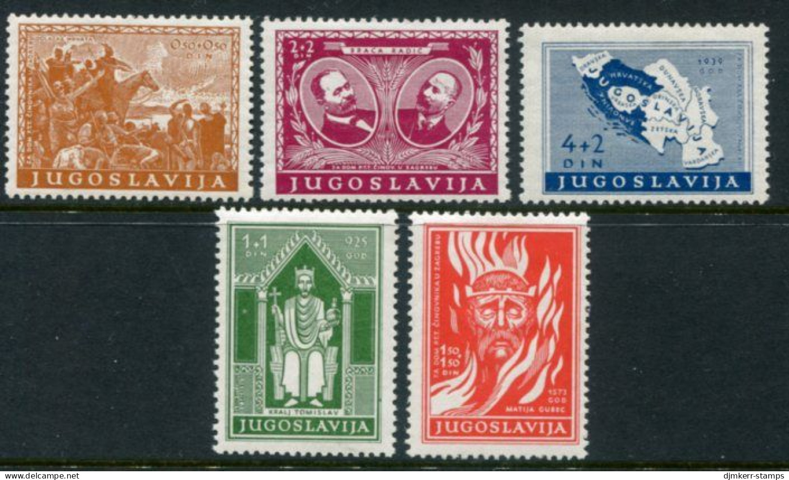 YUGOSLAVIA 1940 Zagreb PTT Workers Home LHM / *.  Michel 418-21 - Unused Stamps