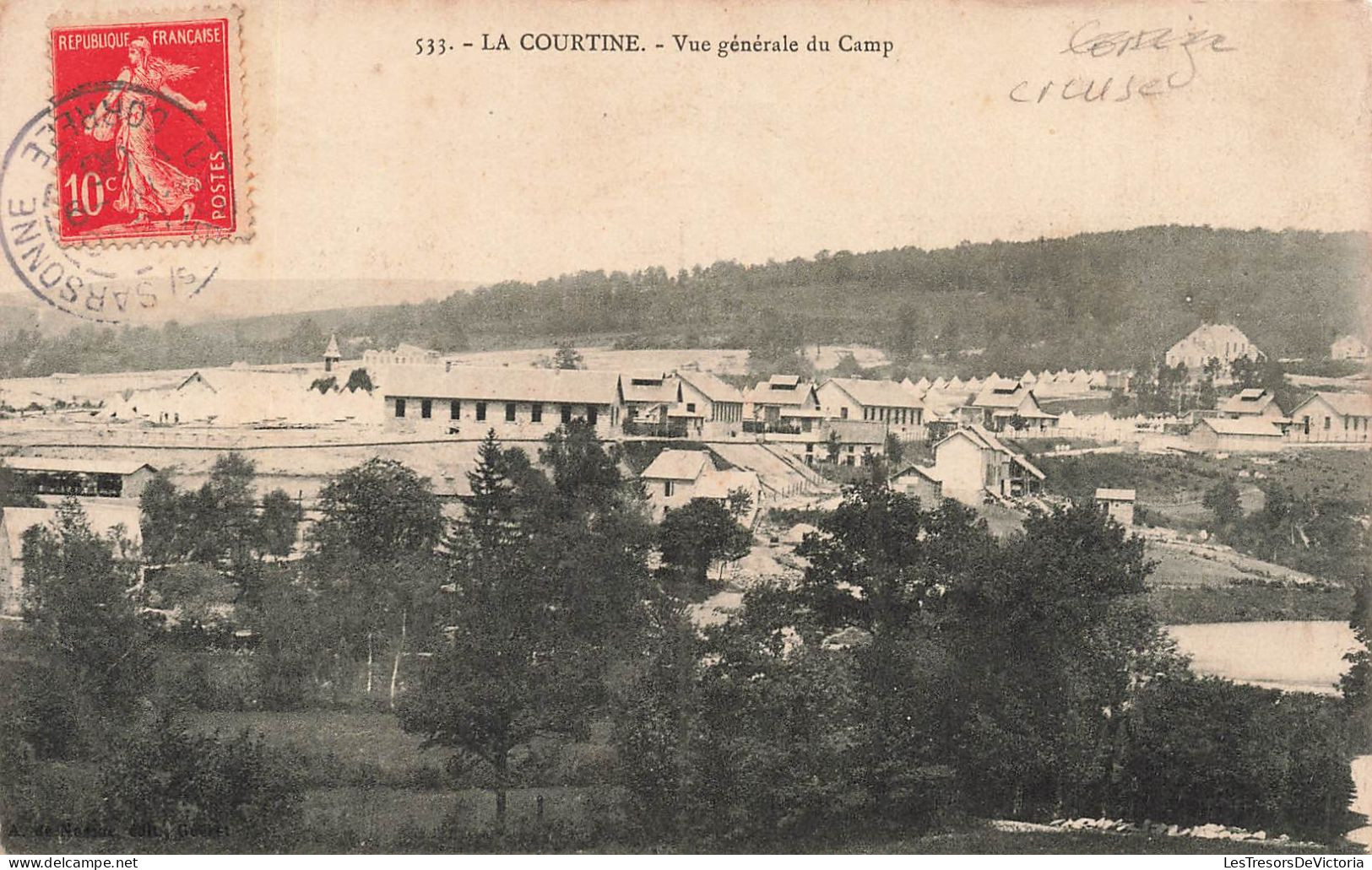 FRANCE - La Courtine - Vue Générale Du Camp - Carte Postale Ancienne - La Courtine
