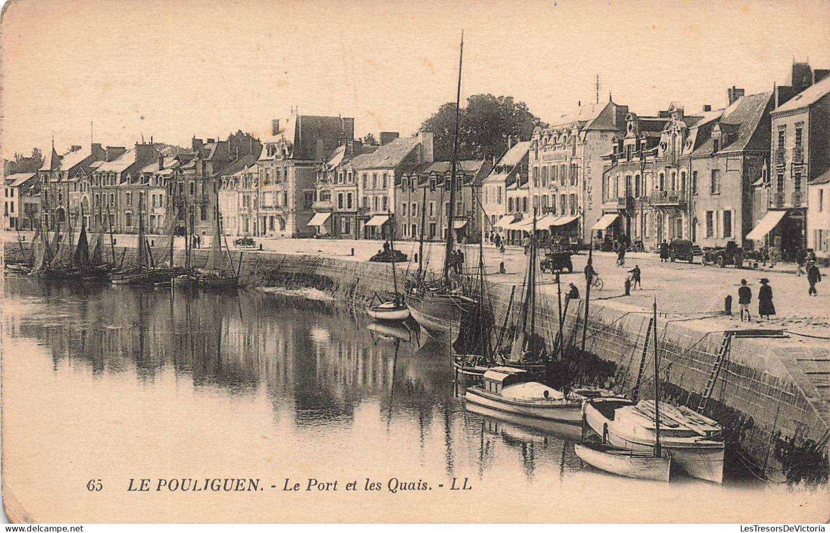 FRANCE - Le Pouliguen - Le Port Et Les Quais - LL - Carte Postale Ancienne - Le Pouliguen