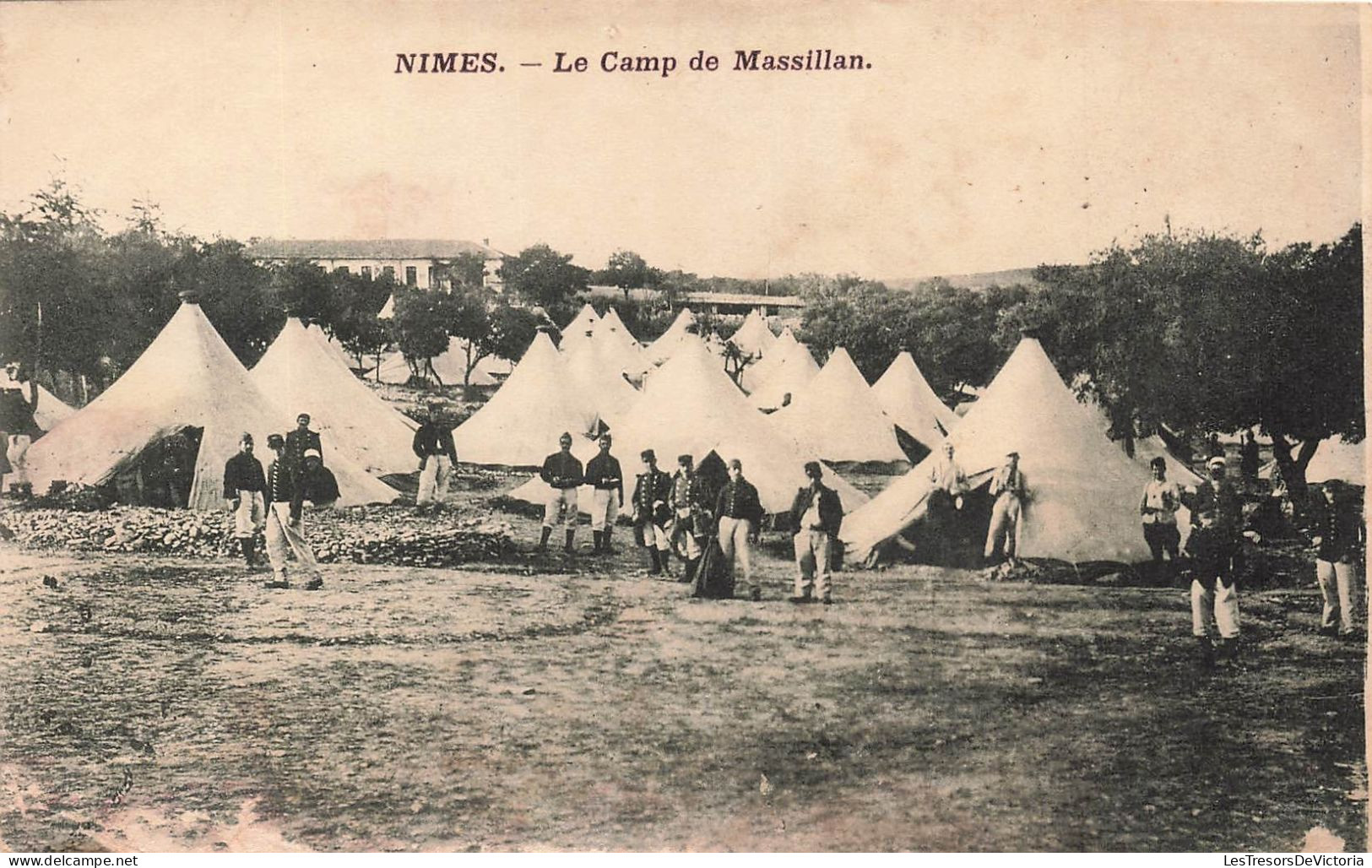 FRANCE - Nimes - Le Camps De Massillan - Tentes - Carte Postale Ancienne - Nîmes
