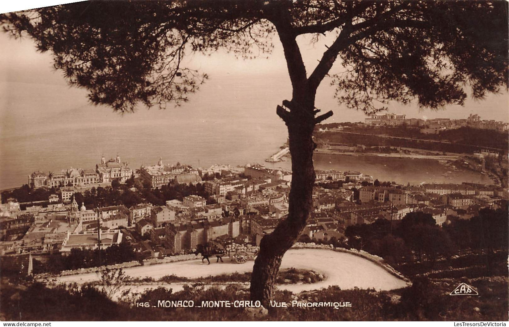 MONACO - Monte Carlo - Vue Panoramique De La Ville - Carte Postale Ancienne - Sonstige & Ohne Zuordnung