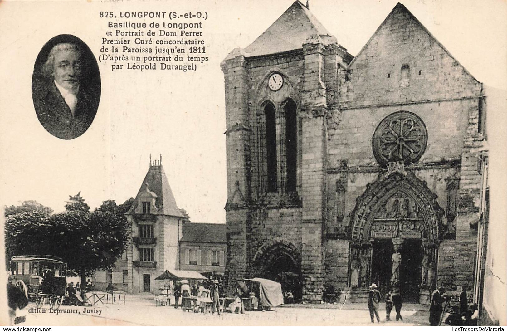 FRANCE - Longpont (S Et O) - Vue Générale De La Basilique De Longpont - Animé - Carte Postale Ancienne - Autres & Non Classés