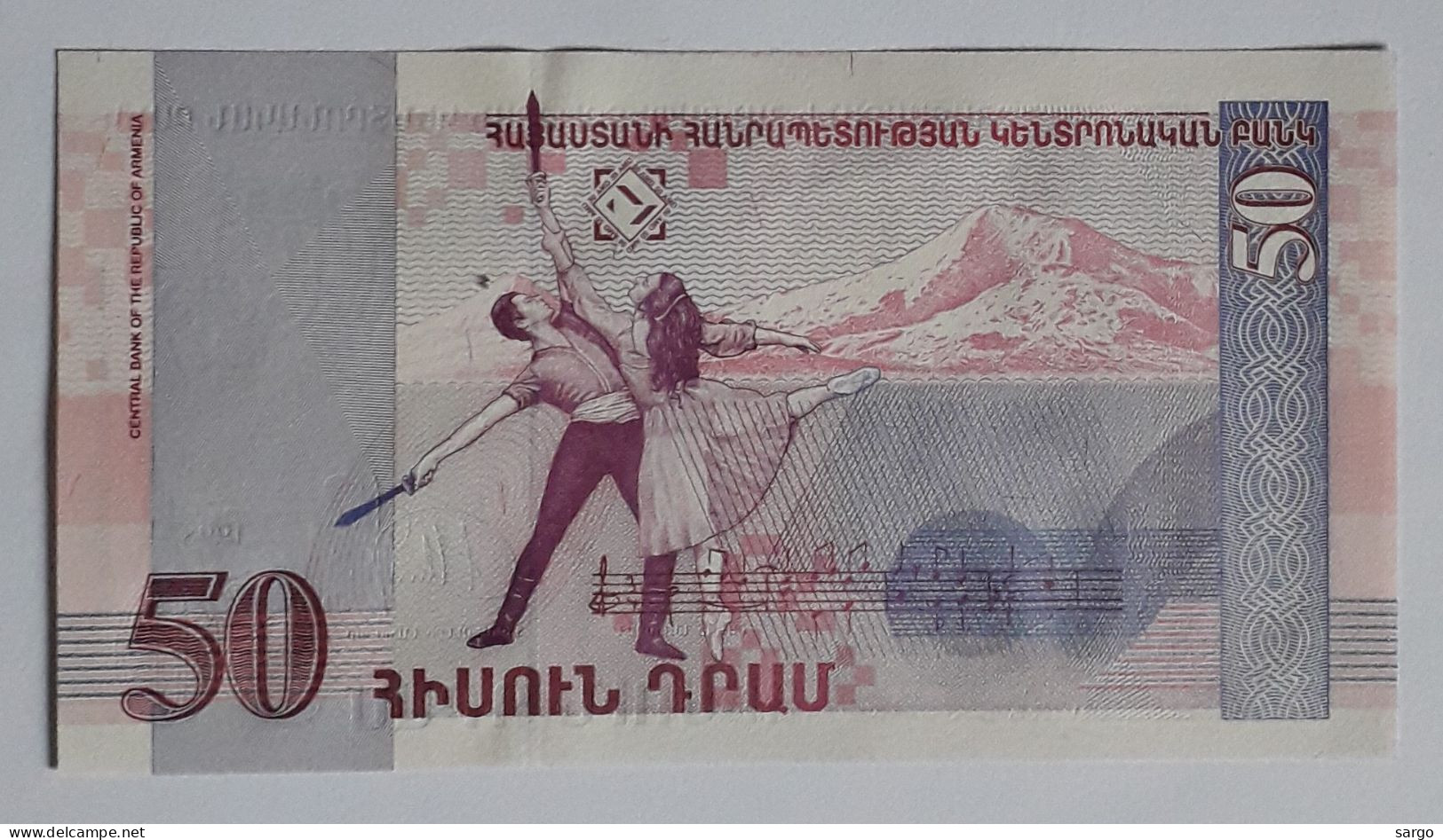 ARMENIA - 50 DRAM - P 41  (1998) - UNC - BANKNOTES - PAPER MONEY - CARTAMONETA - - Armenia