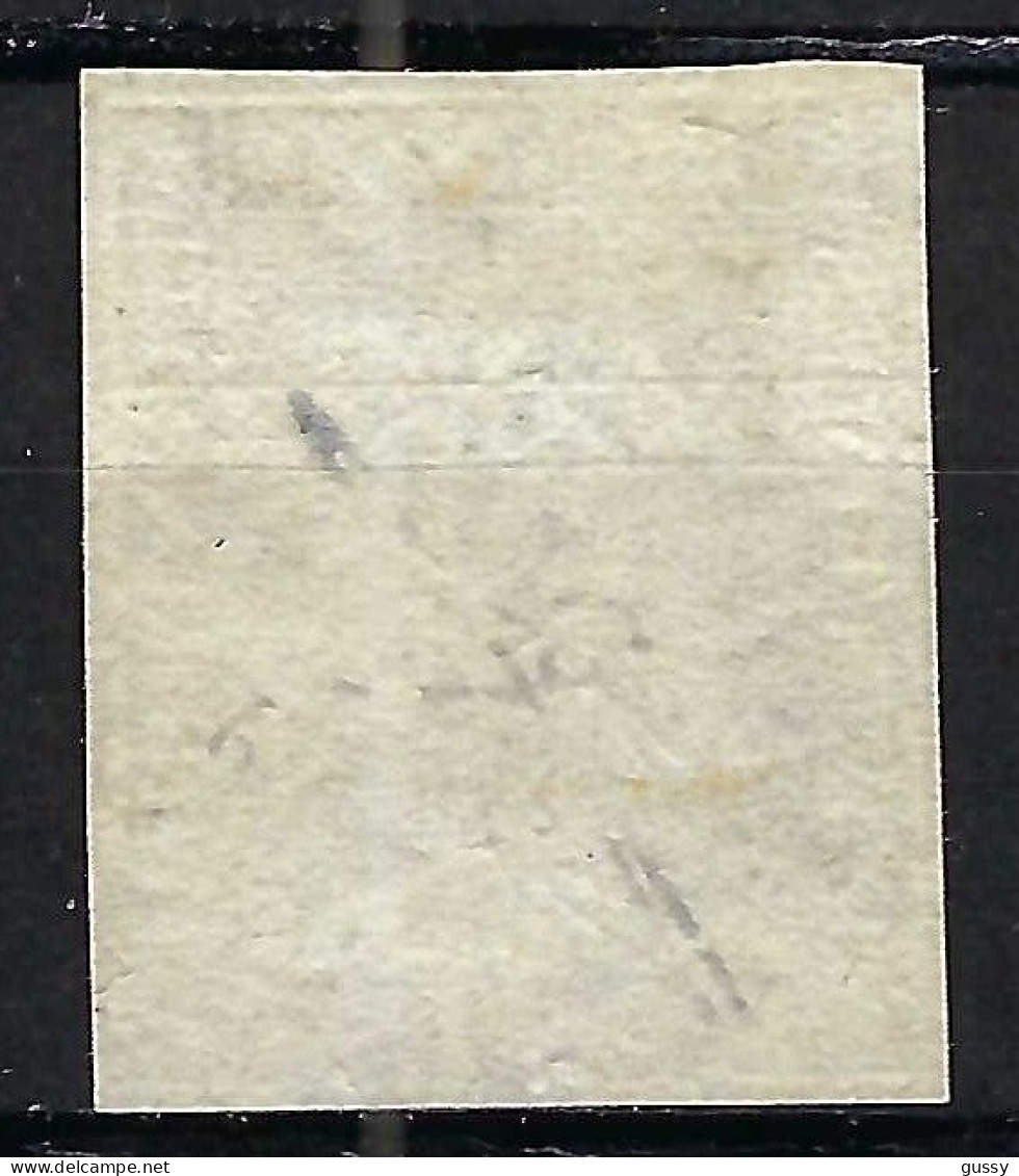 SUISSE Ca.1857-62: Le ZNr. 24G, 4 Marges, B Obl. CAD "Chaux De Fonds" - Usati