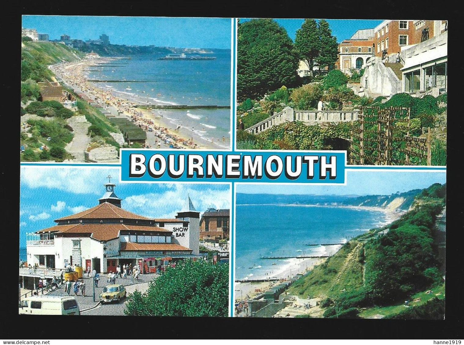Bournemouth Multi View Photo Post Card England Dorset Htje - Bournemouth (a Partire Dal 1972)