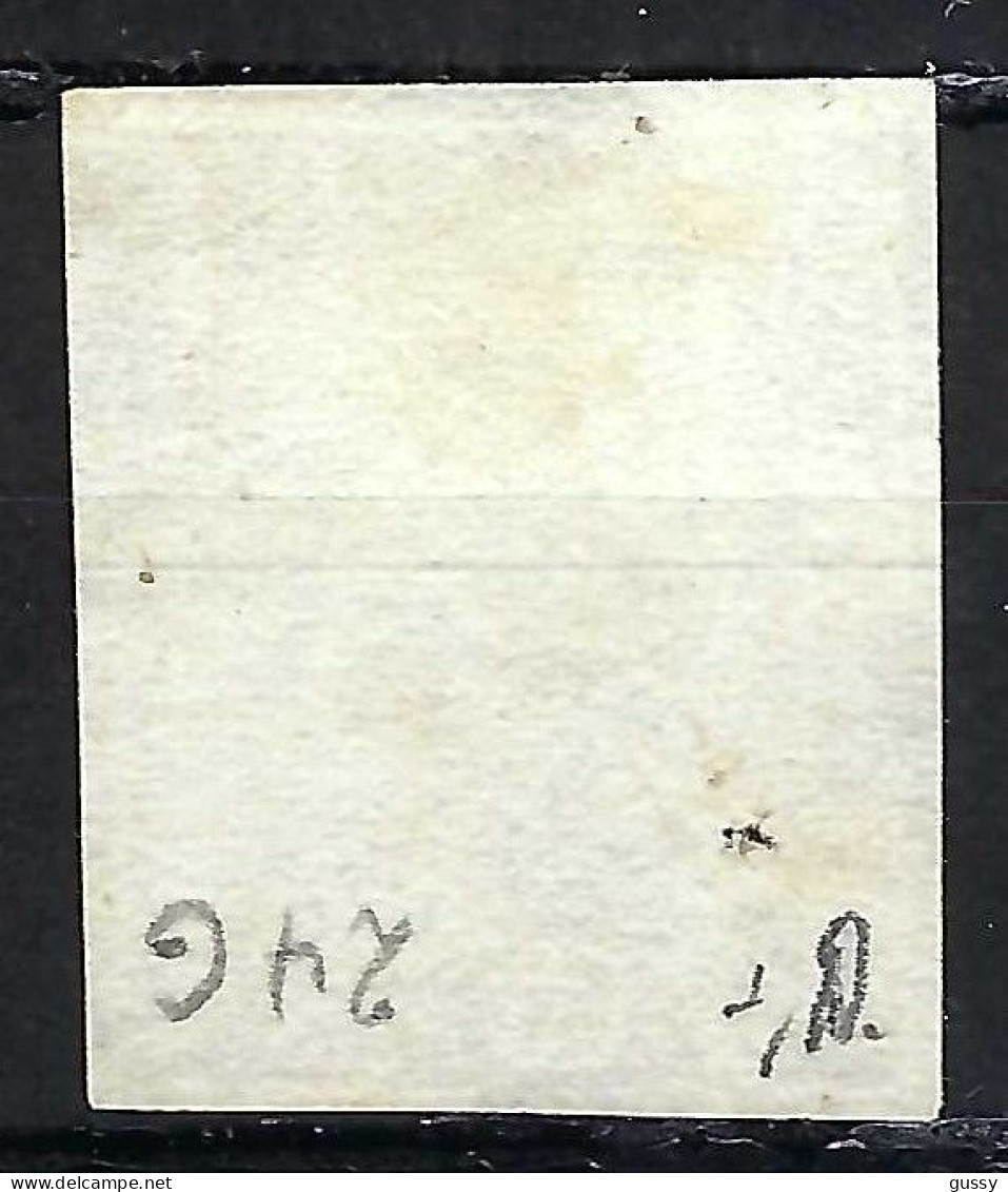 SUISSE Ca.1857-62: Le ZNr. 24G, 4 Marges, B Obl. CAD "Bremgarten" Signé Weidt - Used Stamps