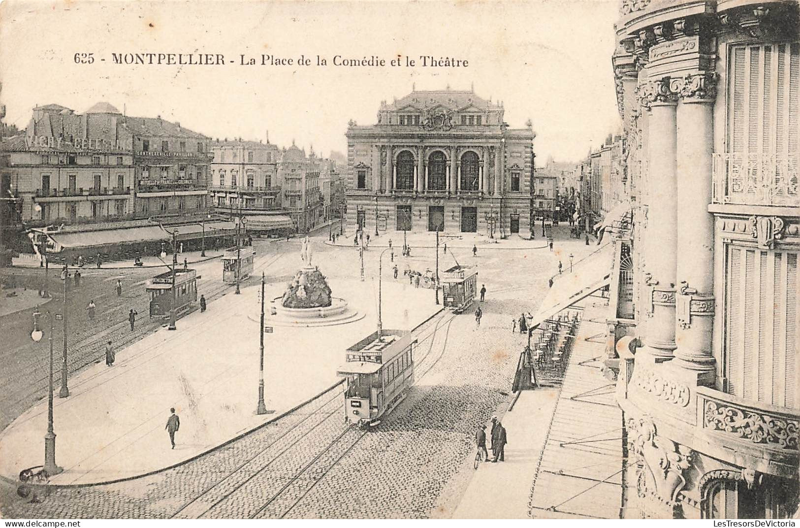 FRANCE - Montpellier - La Place De La Comédie Et Le Théâtre - Carte Postale Ancienne - Montpellier