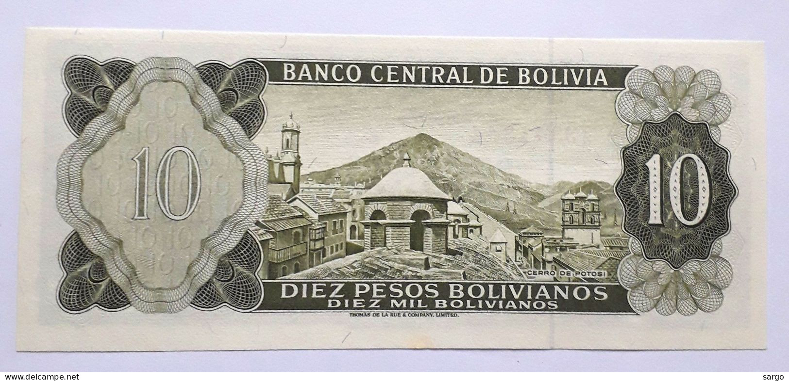 BOLIVIA - 10 PESOS  BOLIVIANOS  - P 154  (1962) - UNC - BANKNOTES - PAPER MONEY - CARTAMONETA - - Bolivië