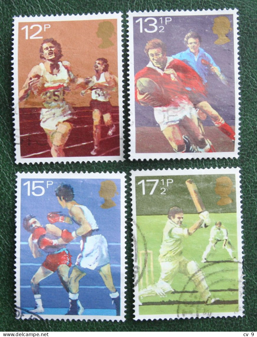 Sport Rugby Boxing Cricket (Mi 850-853) 1980 Used Gebruikt Oblitere ENGLAND GRANDE-BRETAGNE GB GREAT BRITAIN - Usati