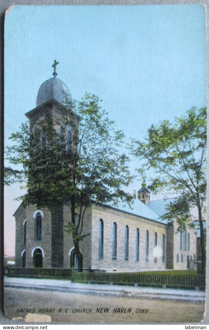 USA UNITED STATES CONNECTICUT NEW HAVEN SACRED HEART CHURCH POSTCARD CARTE POSTALE ANSICHTSKARTE CARTOLINA POSTKARTE - Las Vegas