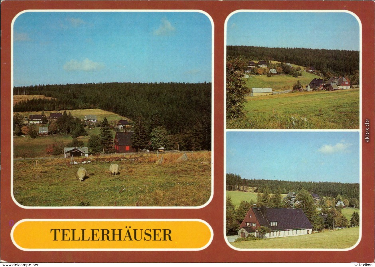 Tellerhäuser-Breitenbrunn (Erzgebirge) Panorama-Ansichten 1985 - Breitenbrunn