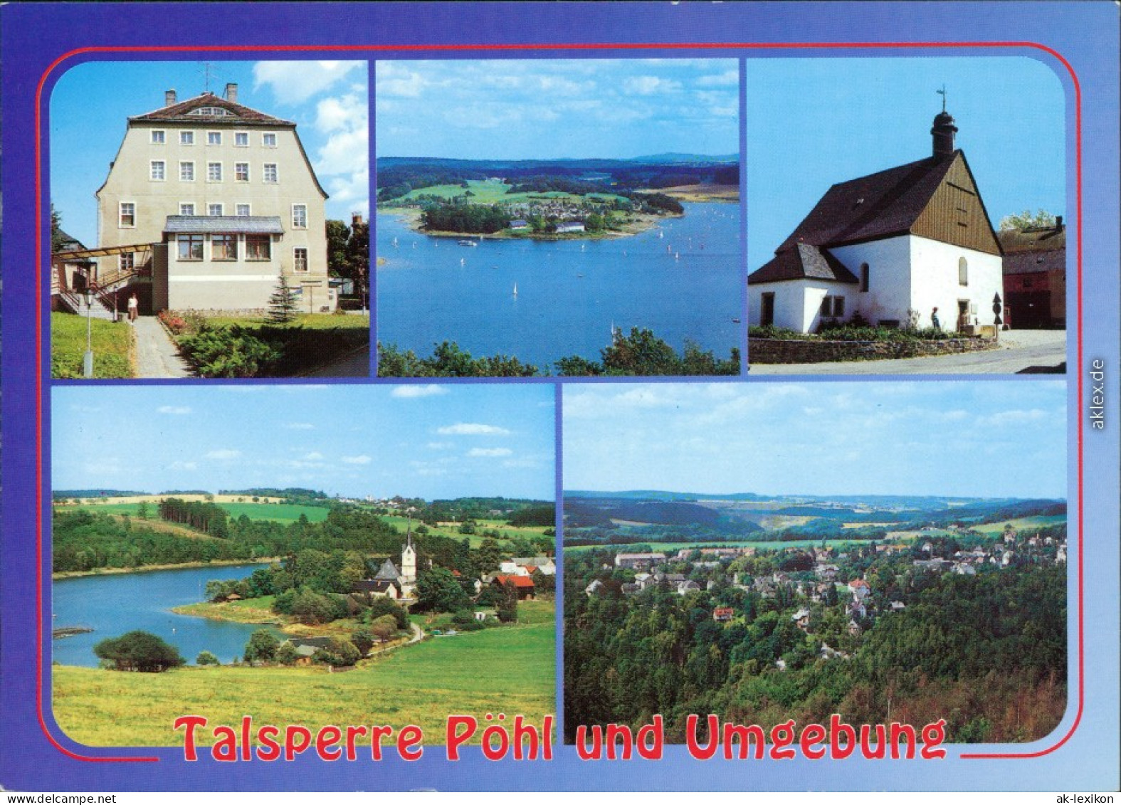 Pöhl Thoßfell - Parkgaststätte, Blick Zur Schloßhalbinsel, Neuensalz  1994 - Poehl
